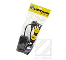 КРОНА РС-2/зем  (У16-01) 3м (ПВС 3Х0.75) черный BL1