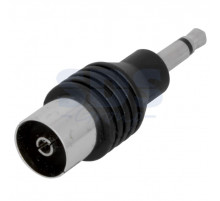 ПЕРЕХОД штекер 3.5мм mono - гнездо TV (пластик) REXANT