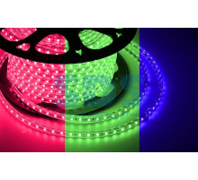 LED лента Neon-Night, герметичная в силиконовой оболочке, 220V, 13*8 мм, IP65, SMD 5050, 60 диодов/метр, цвет светодиодов RGB, бухта 50 метров