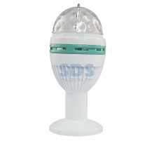 Диско-лампа светодиодная е27, подставка с цоколем е27 в комплекте, 220В, Neon-Night