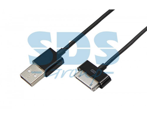 USB кабель для iPhone 4/4S 30 pin шнур 1М черный