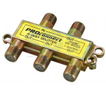 ДЕЛИТЕЛЬ ТВ х 4 под F разъём 5-900 МГц PROCONNECT