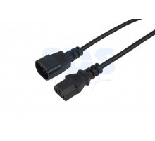 Сетевой шнур гнездовой разъём C13-штыревой разъём C14 1.5 м REXANT