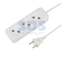 Удлинитель 3 гнезда 5м 2х0.75 белый REXANT (Сделано в РОССИИ)