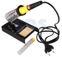 Набор для пайки (паяльник 30 Вт, оловоотсос, подставка, припой) (ZD-303) REXANT