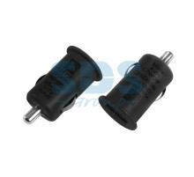 Автозарядка в прикуриватель USB (АЗУ) (5V, 1 000mA) черная REXANT