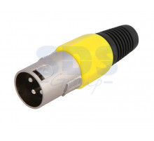 РАЗЪЕМ CANON штекер XLR на шнур желтый REXANT