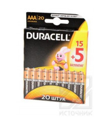 DURACELL LR03 15+5шт BL20