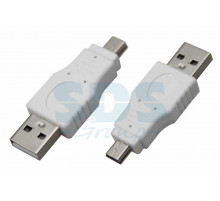 Переходник штекер USB-A (Male) - штекер Mini USB (Male) REXANT