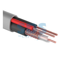 Кабель для видеонаблюдения КВК-В-2 + 2х0,75мм² (CCA), (96), 200м., серый PROCONNECT