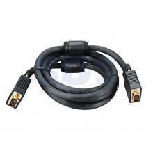 Шнур VGA plug - VGA plug 1.8М gold с ферритами REXANT