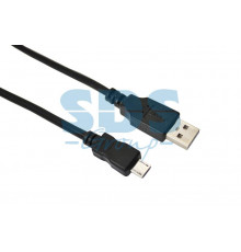 Шнур micro USB (male) - USB-A (male) 0.2M черный REXANT