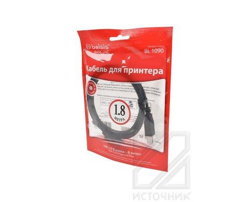 Belsis BASIC LINE BL 1090 USB 2.0 A вилка - B вилка, 1.8 м. BL1