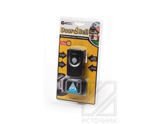 GARIN DoorBell Rio-220V black c ночником и с влагозащищ. кнопкой BL1