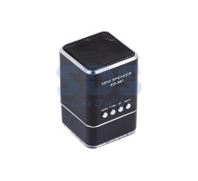Акустическая колонка 2161 MicroSD, USB-flash, AUX, FM-tuner черная