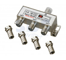 ДЕЛИТЕЛЬ ТВ x 3 + 4шт. F 