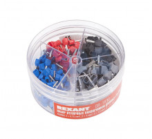 Набор втулочных наконечников двойных НШВИ2 (2х0.75мм²; 2х1мм²; 2х1.5мм²; 2х2.5мм²) в боксе (ТE-200) REXANT