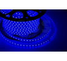 LED лента Neon-Night, герметичная в силиконовой оболочке, 220V, 10*7 мм, IP65, SMD 3528, 60 диодов/метр, цвет светодиодов синий, бухта 100 метров