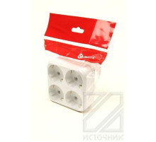 MAKEL MIMOZA на 4 гнезда  с/заз 10001205 Белый BL1