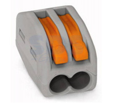 222-412 Универсальная многоразовая 2-проводная клемма (0,08-2,5 (4) мм2) 50шт. WAGO