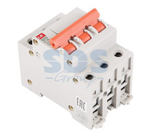 Автоматический выключатель BKN 3P C16A, тип C, 3 полюса, 6кА, 240/415В, номинальный ток 16A