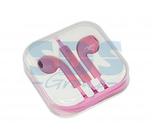 Наушники с микрофоном розовые
