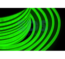 Гибкий неон светодиодный, постоянное свечение, зеленый, оболочка зеленая, 220В, бухта 50м NEON-NIGHT