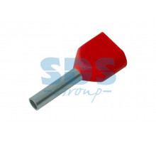 НАКОНЕЧНИК ШТЫРЕВОЙ ВТУЛОЧНЫЙ изолированный (НШВИ F-8мм) 2х1мм² (TE-1008) красный REXANT