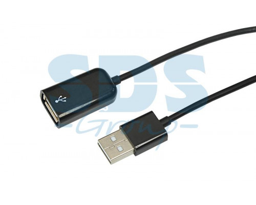 USB удлинитель штекер USB A на гнездо USB A 2М черный