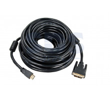 Шнур HDMI - DVI-D gold 20М с фильтрами REXANT