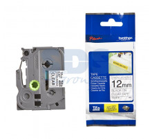 TZES131 ЛЕНТА 12ММ ЧЁРНЫЙ НА ПРОЗР. УСИЛ