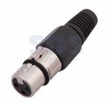 РАЗЪЕМ CANON гнездо XLR на шнур черный REXANT