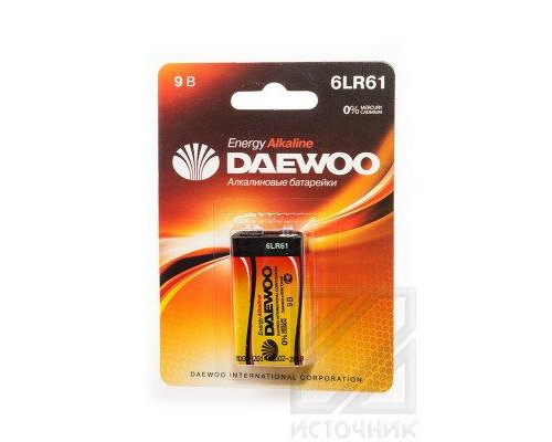 DAEWOO ENERGY Alkaline 6LR61EA-1B 6LR61 BL1