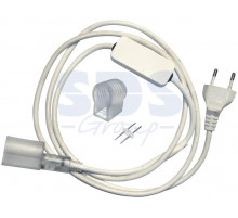 Установочный набор для гибкого неона светодиодного с цветной оболочкой(шнур питания, заглушка, переходная муфта, диодный мост) NEON-NIGHT