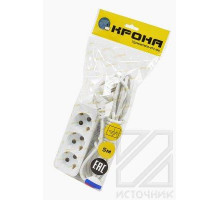 КРОНА КБ315005-Б РС-3/зем. (У16-001УХЛ4) 5м (ПВС 3х0,75) BL1