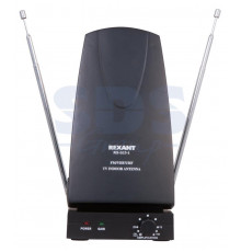 RX-103-1 антенна комнатная VHF, UHF, 47-860 MHz с усилением 36dB REXANT