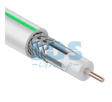 Кабель SAT 703 B, Cu/Al/Al, (75%), 75 Ом, 100м., белый PROCONNECT
