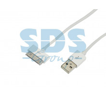 USB кабель для iPhone 4/4S 30 pin шнур 1М белый