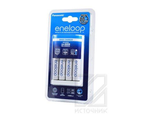 Panasonic eneloop K-KJ18MCC40E Basic Charger + 4AA1900mAh BL1