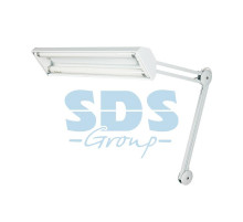 Настольная люминесцентная лампа на струбцине 2х15W, с электронным стабилизатором, белая REXANT