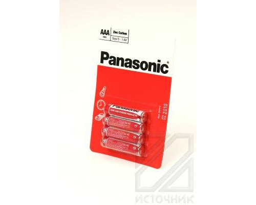 Panasonic Zinc Carbon R03RZ/4BP R03 BL4