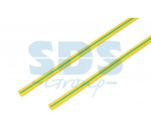 6.0 / 3.0 мм 1м термоусадка желто-зеленая REXANT