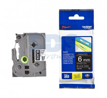 TZE315 ЛЕНТА 6МM БЕЛЫЙ НА ЧЕРНОМ