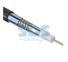 Кабель TS 11 J, Cu/Al/CuSn/APJ, (88%), 75 Ом, 250м., черный CAVEL