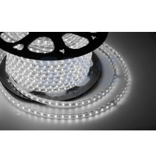 LED лента Neon-Night, герметичная в силиконовой оболочке, 220V, 10*7 мм, IP65, SMD 3528, 60 диодов/метр, цвет светодиодов белый, бухта 100 метров