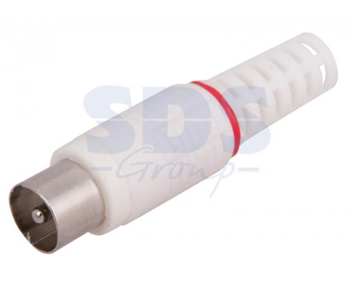 РАЗЪЁМ штекер TV без пайки Белый PROCONNECT