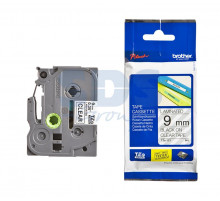 TZE121 ЛЕНТА 9MM ЧЕРНЫЙ НА ПРОЗРАЧНОМ