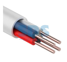 Кабель сигнальной проводки КСПВ 4х0.4 мм., 200м., белый REXANT