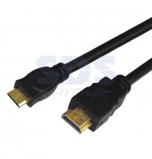 Шнур HDMI - mini HDMI gold 3М с фильтрами (стандарт D) REXANT