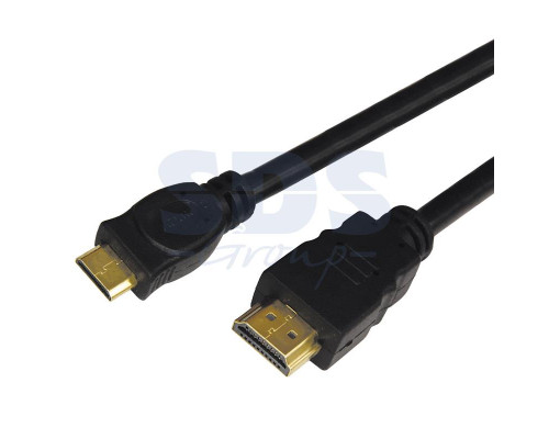 Шнур HDMI - mini HDMI gold 3М с фильтрами (стандарт D) REXANT